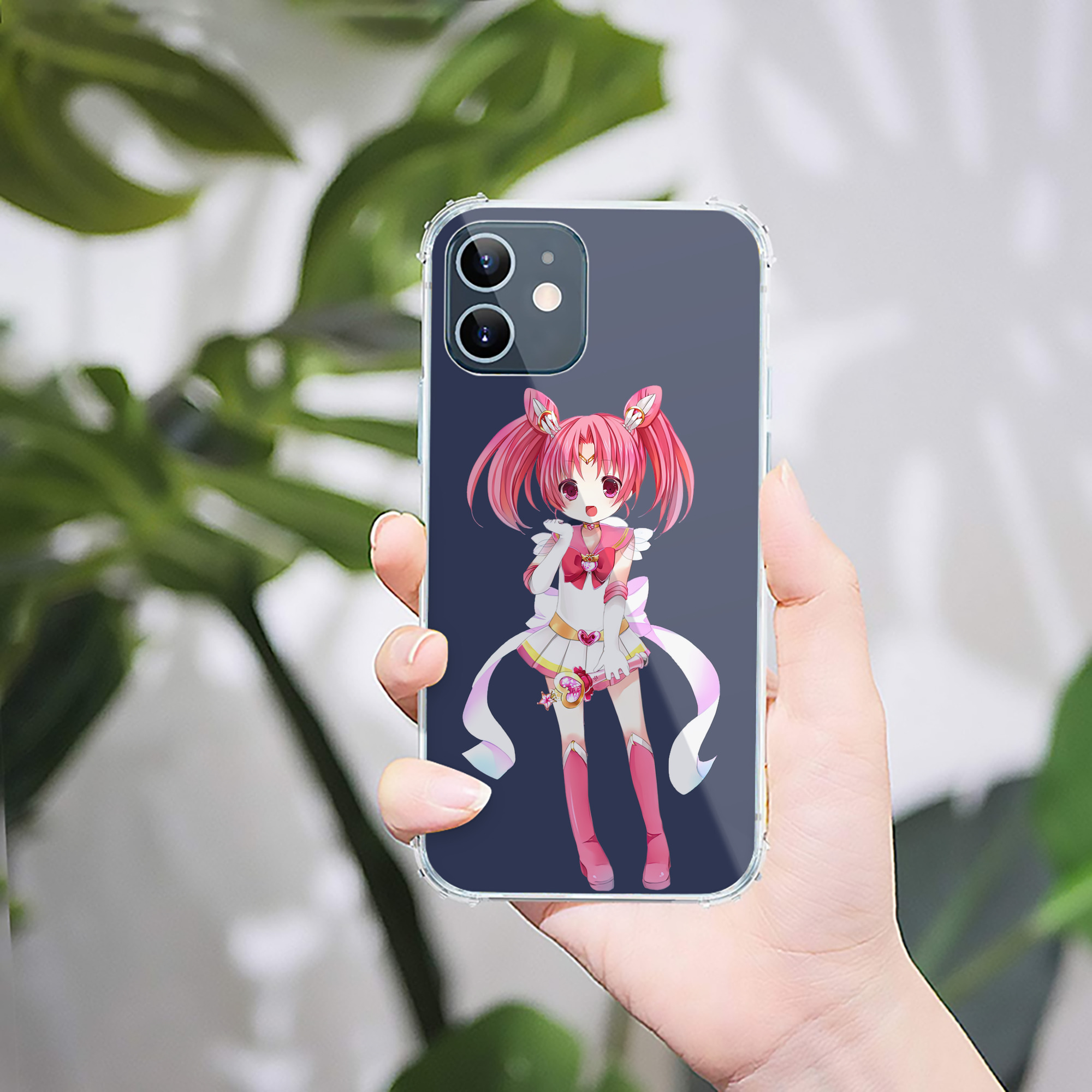 （画像用） 美少女戦士セーラームーン ちびうさ Sailor Moon Chibiusa Tsukino Usagi Small Lady Serenity 【iPhone 12シリーズ対応】透明スマホケース（クリアソフトケース）